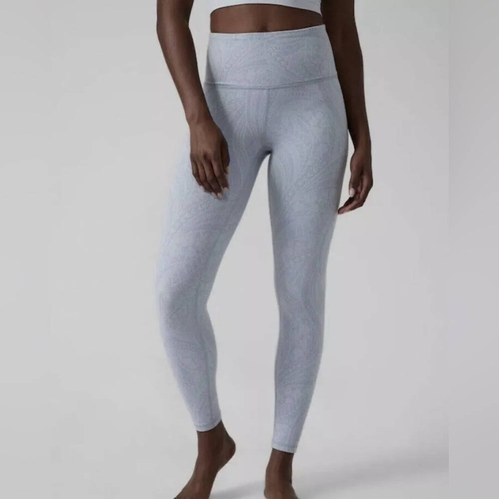 Athleta Elation Textured Tight in Dreamweaver Blue Star - Size S - NEW no tags